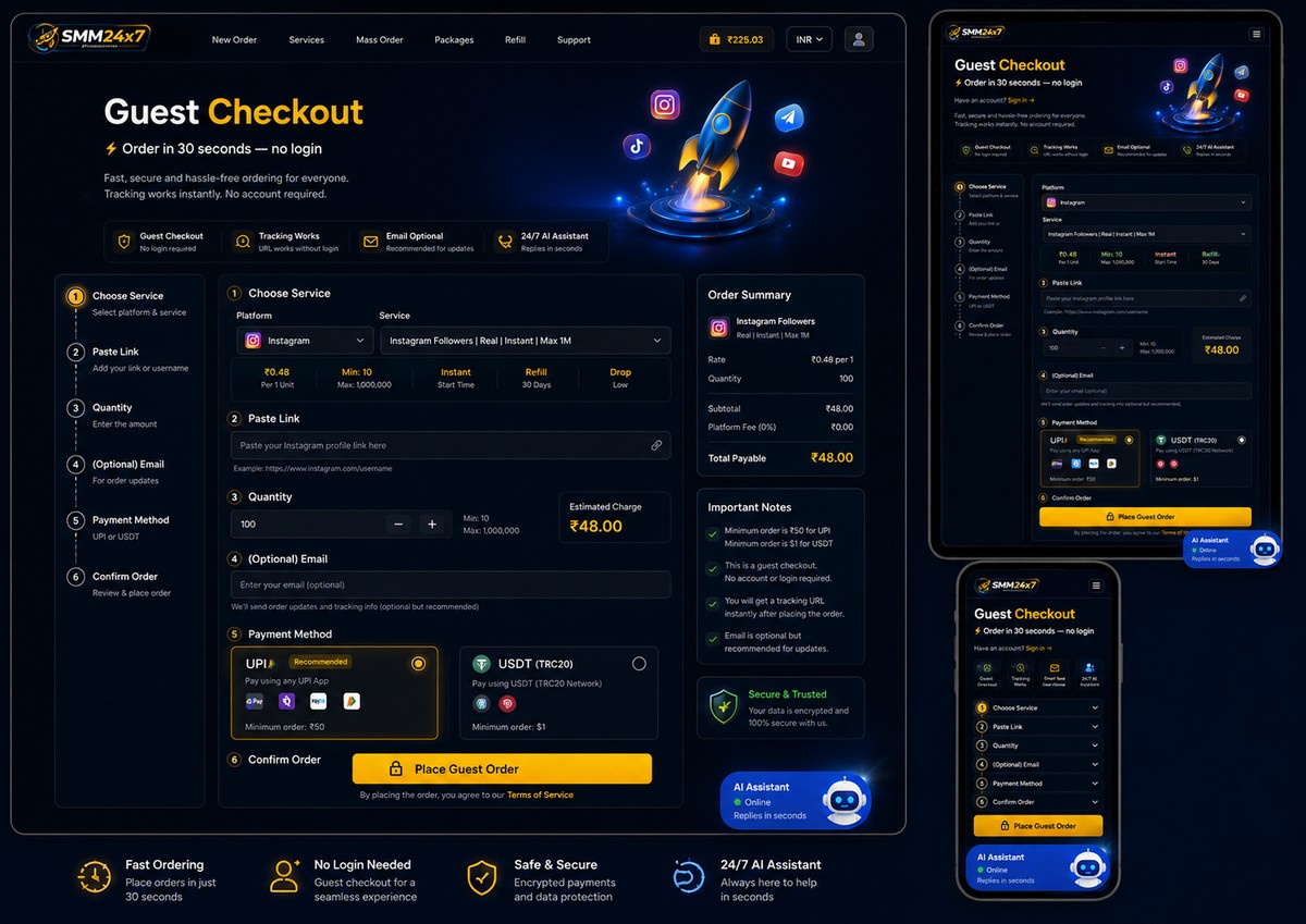 SMM Panel Payment Methods in India — UPI, USDT & Wallet